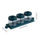 thumbnail image 4 of Caja de condimentos Tarro de especias de plástico para cocina Recipiente de almacenamiento de condimentos a prueba de polvo con cuchara, Verde Kearding HA004571-02, 4 of 7