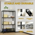 thumbnail image 7 of M MZG 4 Tier Wire Shelving, 1000 Lbs Storage Shelves,13.8" D x 35.4" W x 59.5" H,for Kitchen Pantry Garage,Black, 7 of 7