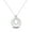 Snake bone pattern inlaid circular, variant on MULA Solid 925 Sterling Silver Necklace Love Note Character AAA Zircon Pendant For Women Birthday Valentine's Day Gift Jewelry