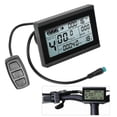 thumbnail image 4 of Sonducket Medidor de pantalla LCD eléctrico de plástico KT-LCD3 con conector impermeable para modificación de bicicleta Ciclismo Sonducket OD003795-00, 4 of 6