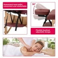 thumbnail image 6 of BestMassage 28" Wide Portable&Foldable Massage Table w/Free Carry Case Chair Bed Spa Facial,Burgundy, 6 of 7