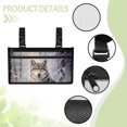 thumbnail image 5 of COEQINE Snow Wolf Wheelchair Armrest Side Hanging Storage Bag Wheelchair Side Bags for The Armrest Wheelchair Side Organizer Storage Bag Wheelchair Carrier Bag & Case for Seniors, 5 of 7