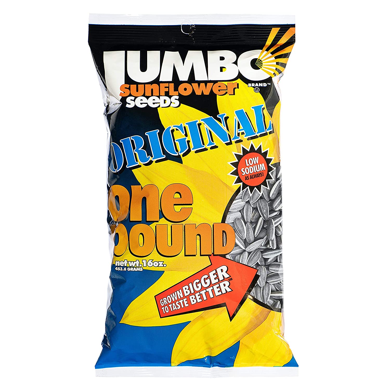 Jumbo Sunflower Seeds, Original, 16oz (6 PACK)