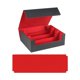 thumbnail image 5 of Caja de baraja de cartas Hugo 1800 negro rojo Estuche para baraja de cartas coleccionables, 5 of 10