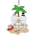 thumbnail image 2 of Just Married Beach Chairs with Crab - Personalized Ornament - Just Married - First Christmas - 1st Xmas - Perfect Stocking Stuffer - Great Gift Ideas, 2 of 2