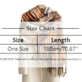 thumbnail image 3 of Women's Scarves Ladies' British Style Color Blocked Plaid Scarves Warm Winter Scarves With Tassels For Keeping Warm,Green, 3 of 4