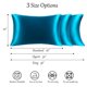 thumbnail image 5 of 19mm Peacock Blue Silk Pillowcase for Hair Skin Queen/20x30in with Zipper, 5 of 6