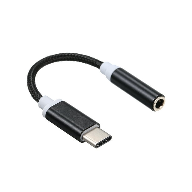 Type-C vers Jack 3.5mm AUX Câble Audio Convertisseur Adaptateur USB-C Mâle  vers 3.5mm Casque Femelle Jack pour Xiaomi Huawei 