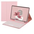 thumbnail image 1 of Samsung Galaxy Tab S7 FE S8 Plus S7 + Tapa Redonda Funda De Teclado Magnético Inalámbrico Bluetooth S6 Lite A8 10.5 A7 10.4 Cuero Con Ranura Para Bolígrafo, 1 of 4