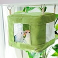 thumbnail image 3 of Birdcage Swing for Parrots Wood Nest Hammock Resting Perch for Pet Bird Entertainment and Physical Training, 3 of 10