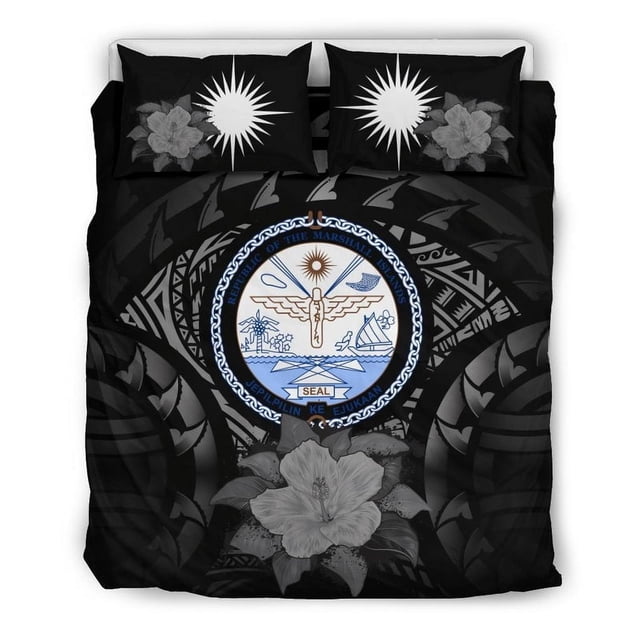 Juego de cama Marshall Island Gris Hibiscus