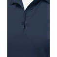 thumbnail image 4 of A2Y Women's Basic Casual Essentials 4-Button Junior-Fit Polyester Polo Shirt Navy 2XL, 4 of 6