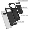 thumbnail image 2 of KOMI for Google Pixel 8 Pro Case with Card Holder, Built-in Stand Full-Body Drop Tested Protective Wallet Case for Google Pixel 8Pro (Black), 2 of 5