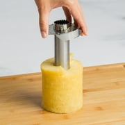 Tasty Stainless Steel Metal Pineapple Corer Slicer Cutter, Yellow