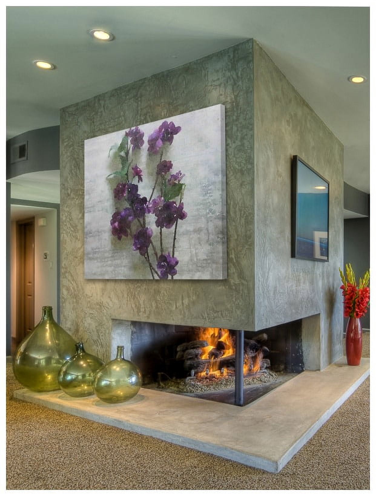 Marmont Hill - "Purple Garden 2" by Irena Orlov Painting Print on Wrapped Canvas