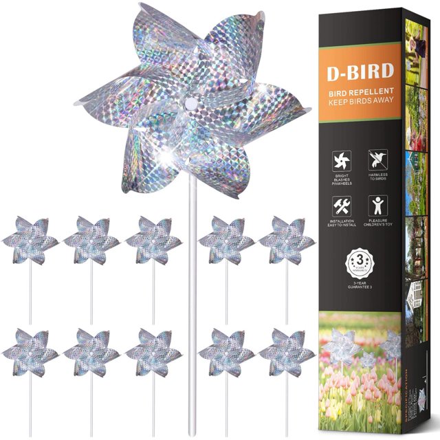 Motor de viento Rush Bird, 8 pastillas, 10 maderas, embalaje, flor plateada
