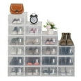 thumbnail image 4 of Clear Plastic Stackable Shoe Storage Boxes (Set of 18/12/6 ) set of 6, 4 of 5