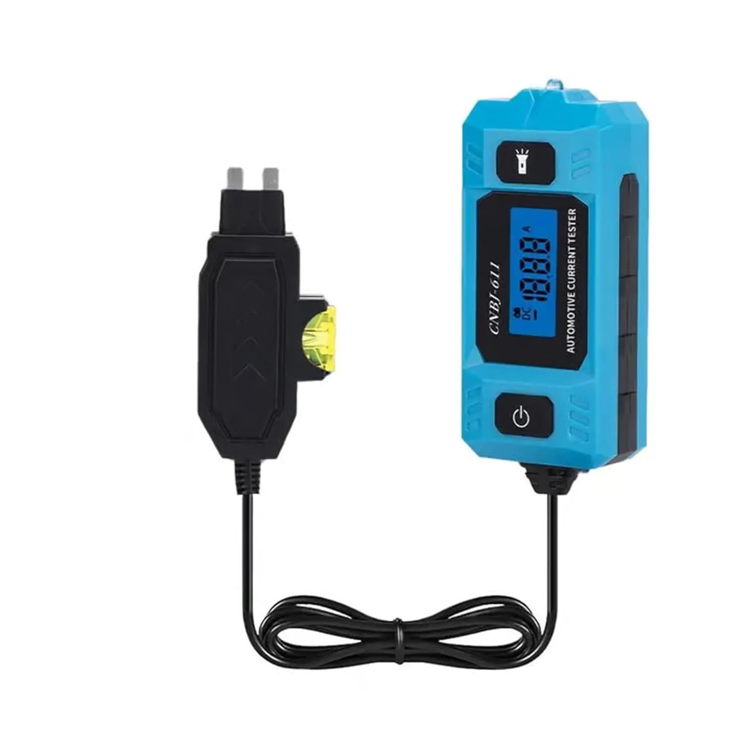 Automotive Circuit Tester, 20A 48V Relay Tester Car Fuse Blade Checker with Blue Backlit LCD Screen for Automotive Electrical Diagnostic Tool