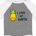 thumbnail image 4 of Inktastic I Love My Auntie with Pineapple Boys Long Sleeve Baby Bodysuit, 4 of 5