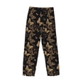thumbnail image 5 of Xecao Modern Golden Butterfly Men's Straight Lounge Pajama Pants: The Ultimate in Comfortable Sleepwear, 5 of 9
