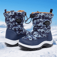 thumbnail image 7 of Apakowa Kids Boys Girls Snow Boots Side Zipper Water Resistant Warm Winter Boots (Toddler/Little Kid), 7 of 7