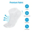 thumbnail image 4 of 6 pairs of cotton socks sports socks Athletic gym socks low-cut quarter ankle professional socks (White)), 4 of 9