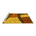 thumbnail image 2 of Ahgly Company Machine Washable Indoor Square Abstract Yellow Modern Area Rugs, 8' Square, 2 of 4