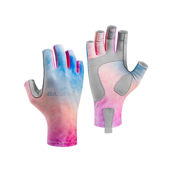 BASSDASH ALTIMATE UPF 50 Women’s Fishing Gloves UV Sun Protection Fingerless Gloves for Kayaking Paddling Hiking Cycling Driving Shooting Training