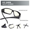 thumbnail image 2 of LVIOE Fit Over Blue Light Blocking Glasses and Computer Eyewear- Wear Over Prescription Glasses/ Reading Glasses/ RX Glasses, 2 of 10