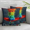 thumbnail image 3 of Qinduosi Throw Pillow Cover Read and Colorful Elementary Decorative Pillow Case Home Decor Square Pillowcase White, 3 of 5