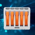 thumbnail image 3 of Conector rápido de cable de 10 piezas Conectores de cableado PCT-215 Bloques de terminales Iluminación de 5 vías para conexión rápida de cable eléctrico Ecomeon no, 3 of 6