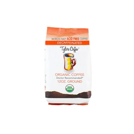 Tylers Acid Free Ground Coffee, Decaf, 12oz (Best Organic Decaf Coffee)