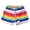 Multicolor, variant on YMNXA Women's Shorts Drawstring Elastic Waist Striped Print Swim Trunks Surfing Running Swimming Water Shorts For Holiday Vacation Beach,Multicolor,S