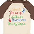 thumbnail image 4 of Inktastic Awesome Like My Uncle Boys or Girls Long Sleeve Baby Bodysuit, 4 of 5