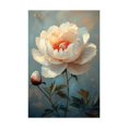 thumbnail image 5 of Mudket Framed,Canvas Wall Art,Ready to Hang,Peony Floral Canvas Print,Vintage Botanical Wall Decor,Rustic Farmhouse Art,for Bedroom Living Room Kitchen Office Decor - 12"L x 8"W, 5 of 10