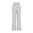 thumbnail image 4 of Maean Knit Cotton Pants for Women Elastic Waist Wide Leg Loose Casual Versatile Comfy Trousers with Pockets, 4 of 7