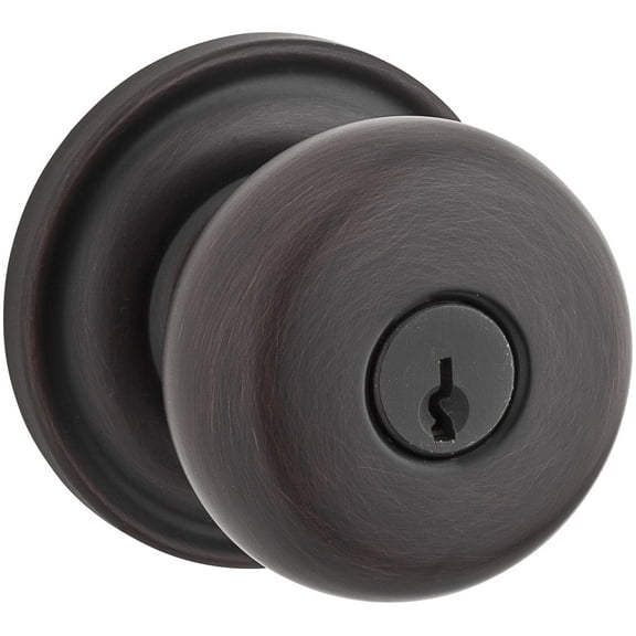 Baldwin Reserve ENROUTRR112 Entry Round Knob and Traditional Round Rose Venetian Bronze Finish