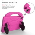thumbnail image 3 of Allytechgroup Kids Shockproof Case for Samsung Galaxy Tab A7 10.4" 2022 2020 (SM-T509 T500 T505), EVA Thumb Design Kids Friendly Handle Stand Lightweight Case for Galaxy Tab A7 10.4", Rose, 3 of 7
