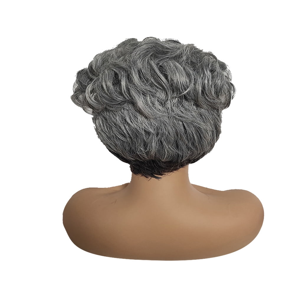 DAPRZIY Brazilian Virgin Hair Full Lace Cap Band Human Hair Wigs For Black Women New Sexy Lady Natural Short Wavy Curly Synthe