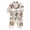 Beige, variant on Zanarzt Kids Satin Wear Pj Toddler Baby Boys Girls Satin Cartoon Button Down Shirt Tops Pants Silk Pajamas Sleepwear Loungewear Set White,2-3 Years