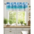 thumbnail image 2 of Ocean Beach Valances for Windows Summer Nature Sea Sky Cloud Scenery Valance Rod Pocket Light Filtering Short Window Treatments Curtains for Kitchen Bathroom Living Room Bedroom, 60 x 18 Inch, 2 of 7
