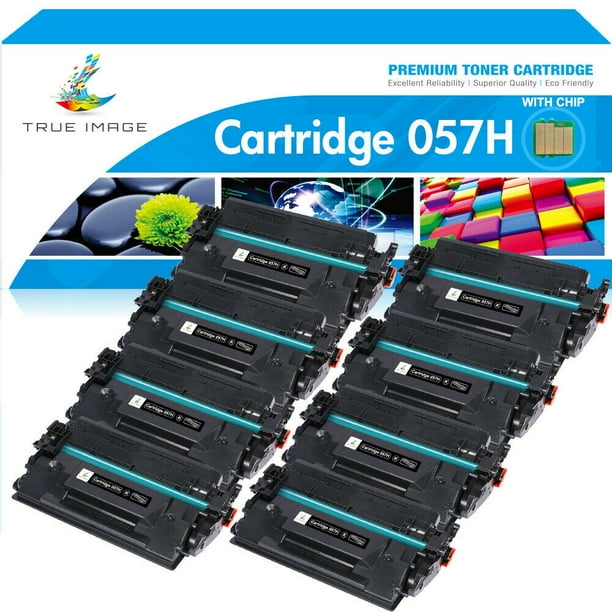 True Image 8Pack Compatible Toner Cartridge with Chip for Canon 057H