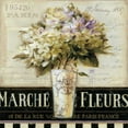 thumbnail image 2 of Audit, Lisa 12x12 White Modern Wood Framed Museum Art Print Titled - Marche de Fleurs, 2 of 4