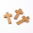 thumbnail image 3 of 1000pc Maple Wood Pendants Cross Peru 42x24.5x4mm Hole: 2mm, 3 of 3