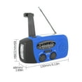 thumbnail image 3 of Hand Crank Solar Emergency Radio - AM/NOAA Weather Radio with Rechargeable Power Bank, Solar Charging, Hand Crank, Battery Operated LED Flashlight for Emergencies, 3 of 7