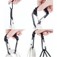 thumbnail image 3 of 1pc mosquetón trenzado MACHAO negro llavero paracord al aire libre, 3 of 5