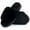 Black-2024, variant on Open Toe Cross Band Fuzzy Womens Slippers Fluffy House Slippers with Memory Foam