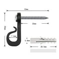 thumbnail image 3 of Aibecy Indoor Hanger Hooks 15PCS Screw String Lights Clips Fairy Patio Light for Hanging, 3 of 4