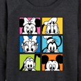 thumbnail image 3 of Mickey & Friends - Mickey Friends Grid - Women's Lightweight French Terry Long Sleeve Shirt, 3 of 5