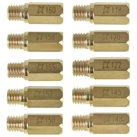 LABLT 10Pcs 118-160 Main Jet Kit Fit for Motorcycle PWK Oko CVK Koso PE Carburetor
